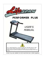 LifeSpan PERFORMER PLUS User Manual preview