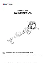 LifeSpan POWER-445 Owner'S Manual preview