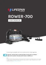 LifeSpan ROWER-700 User Manual предпросмотр