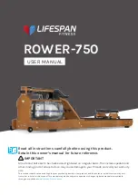 LifeSpan ROWER-750 User Manual preview