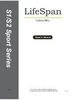 Предварительный просмотр 1 страницы LifeSpan S1 Sport Series Owner'S Manual