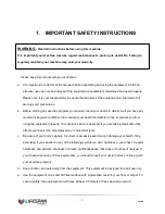 Preview for 3 page of LifeSpan SP-880 Owner'S Manual