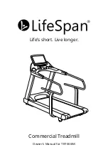 LifeSpan TR7000iM Owner'S Manual preview