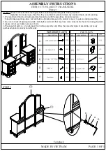 Предварительный просмотр 1 страницы Lifestyle Furniture C7119A-045 Assembly Instructions Manual