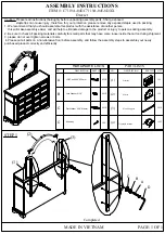 Предварительный просмотр 4 страницы Lifestyle Furniture C7119A-045 Assembly Instructions Manual