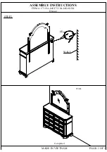 Предварительный просмотр 5 страницы Lifestyle Furniture C7119A-045 Assembly Instructions Manual