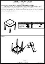 Предварительный просмотр 10 страницы Lifestyle Furniture C7119A-045 Assembly Instructions Manual