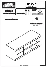 Preview for 1 page of Lifestyle Furniture Monroe MNR00018 Assembly Instruction