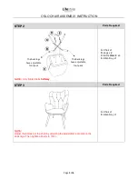 Preview for 5 page of Lifestyle Furniture OSLO CHAIR Assembly Instruction Manual