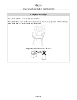 Preview for 6 page of Lifestyle Furniture OSLO CHAIR Assembly Instruction Manual