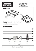 Preview for 3 page of Lifestyle Furniture Paris Console Table Assembly Instruction Manual