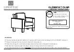 Lifestyle Solutions GLENMONT CHAIR Assembly Instructions Manual preview