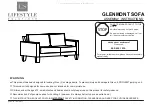 Предварительный просмотр 1 страницы Lifestyle Solutions GLENMONT SOFA Assembly Instructions Manual