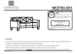 Предварительный просмотр 1 страницы Lifestyle Solutions Hartford Sofa Assembly Instructions Manual