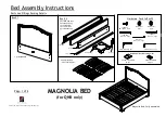 Lifestyle Solutions MAGNOLIA BED Assembly Instructions предпросмотр