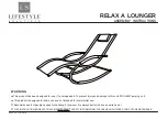 Предварительный просмотр 1 страницы Lifestyle Solutions RELAX A LOUNGER Assembly Instructions Manual