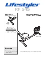 Preview for 1 page of LIFESTYLER 831.288720 User Manual