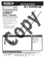 Preview for 3 page of Lifetime 0190 Assembly Instruction Manual