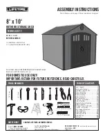 Lifetime 1031508 Assembly Instructions Manual preview