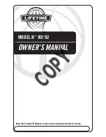 Preview for 1 page of Lifetime 1558 Owner'S Manual