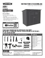 Предварительный просмотр 2 страницы Lifetime 1572126 Assembly Instructions Manual