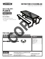 Preview for 2 page of Lifetime 1902245 Assembly Instructions Manual