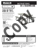 Preview for 3 page of Lifetime 2119 Assembly Instructions Manual