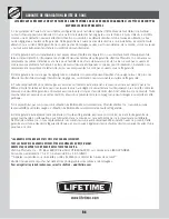 Предварительный просмотр 98 страницы Lifetime 290633 Assembly Instructions Manual