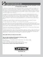 Предварительный просмотр 99 страницы Lifetime 290633 Assembly Instructions Manual