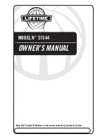 Preview for 1 page of Lifetime 51544 Owner'S Manual