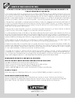 Preview for 39 page of Lifetime 60028 Assembly Instructions Manual