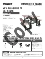 Preview for 3 page of Lifetime 60030 Assembly Instructions Manual