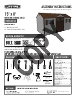 Lifetime 60138 Assembly Instructions Manual предпросмотр