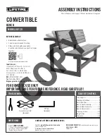 Preview for 1 page of Lifetime 60139 Assembly Instructions Manual