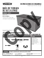 Предварительный просмотр 3 страницы Lifetime 60215 Assembly Instructions Manual