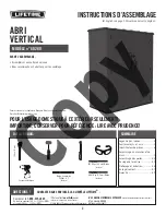 Preview for 2 page of Lifetime 60280 Assembly Instructions Manual