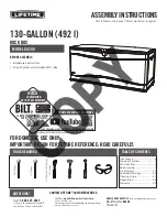 Предварительный просмотр 1 страницы Lifetime 60348 Assembly Instructions Manual