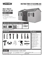 Preview for 2 page of Lifetime 6446 Assembly Instructions Manual