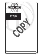 Предварительный просмотр 1 страницы Lifetime 71286 Owner'S Manual