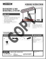 Preview for 1 page of Lifetime 73729 Assembly Instructions Manual