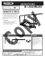 Предварительный просмотр 3 страницы Lifetime 80339 Assembly Instructions Manual