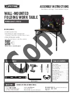 Preview for 1 page of Lifetime 80421 Assembly Instructions Manual