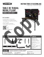 Preview for 2 page of Lifetime 80421 Assembly Instructions Manual