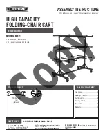 Lifetime 80669 Assembly Instructions Manual предпросмотр