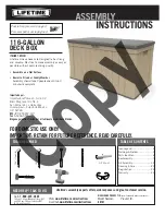 Preview for 1 page of Lifetime 853281 Assembly Instructions Manual