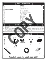 Предварительный просмотр 4 страницы Lifetime 90029 Owner'S Manual