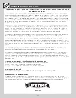 Preview for 90 page of Lifetime 90797 Assembly Instructions Manual