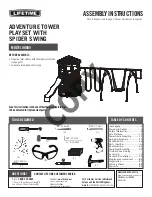 Lifetime 90804 Assembly Instructions Manual preview