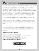 Предварительный просмотр 94 страницы Lifetime 90804 Assembly Instructions Manual