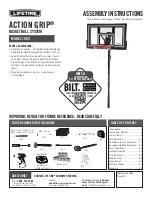 Lifetime ACTION GRIP 1084 Assembly Instructions Manual предпросмотр